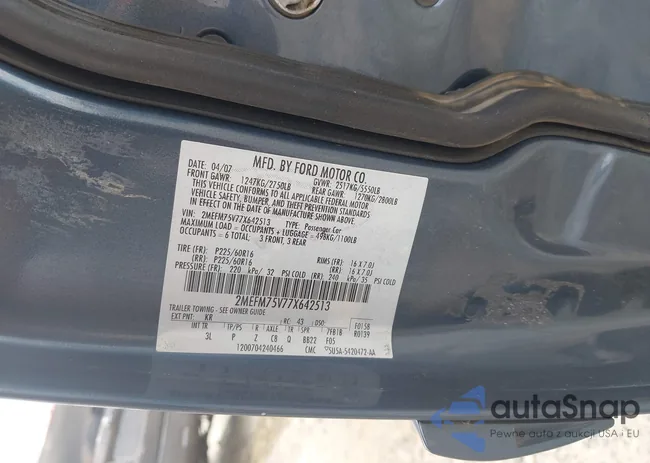 2MEFM75V77X642513: 42687387