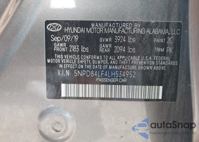 5NPD84LF4LH534952: 42687446