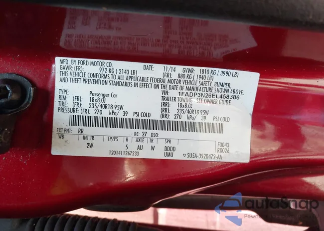 1FADP3N26EL458386: 42687471