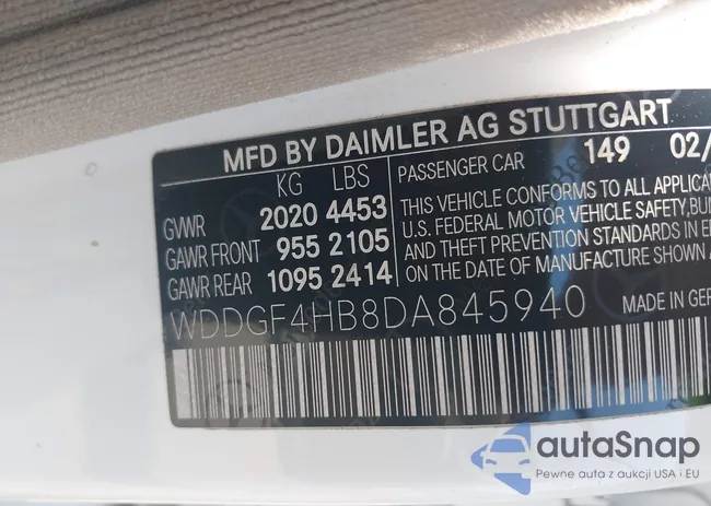 WDDGF4HB8DA845940: 42687531