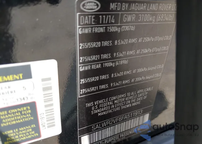 SALWR2VF6FA511913: 42687590