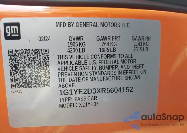 1G1YE2D3XR5604152: 42687867