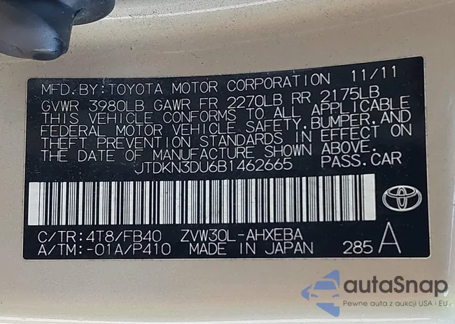 JTDKN3DU6B1462665: 42686879