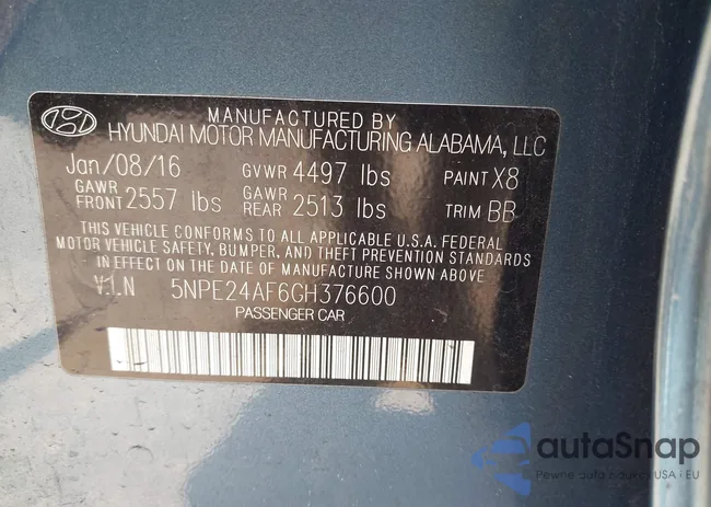 5NPE24AF6GH376600: 42687072