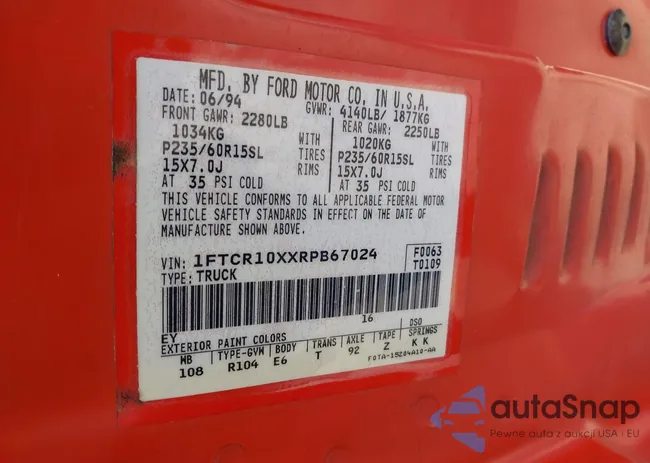 1FTCR10XXRPB67024: 42687100