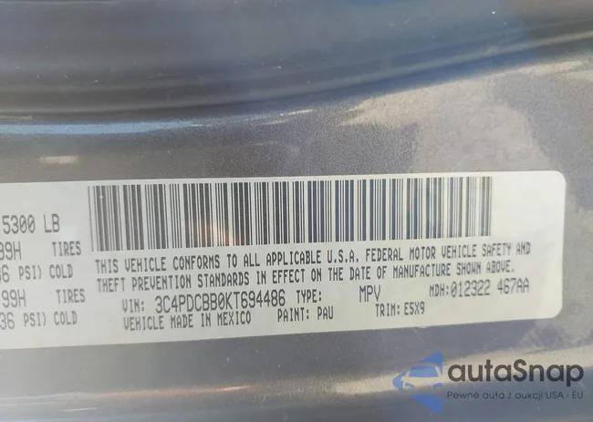 3C4PDCBB0KT694486: 42687107