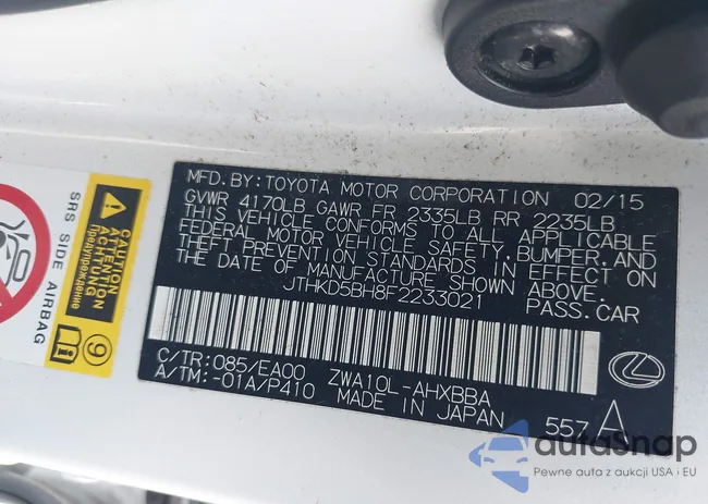 JTHKD5BH8F2233021: 42687217