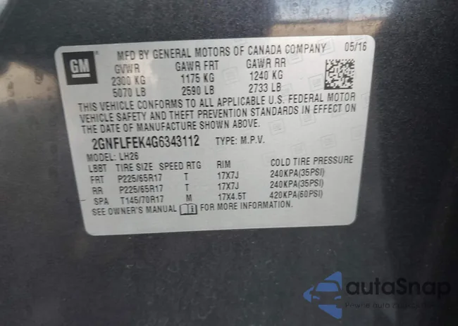 2GNFLFEK4G6343112: 42688323