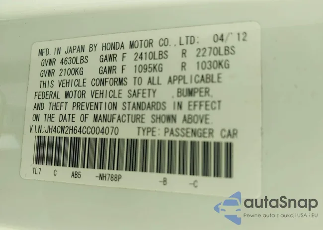 JH4CW2H64CC004070: 42688363