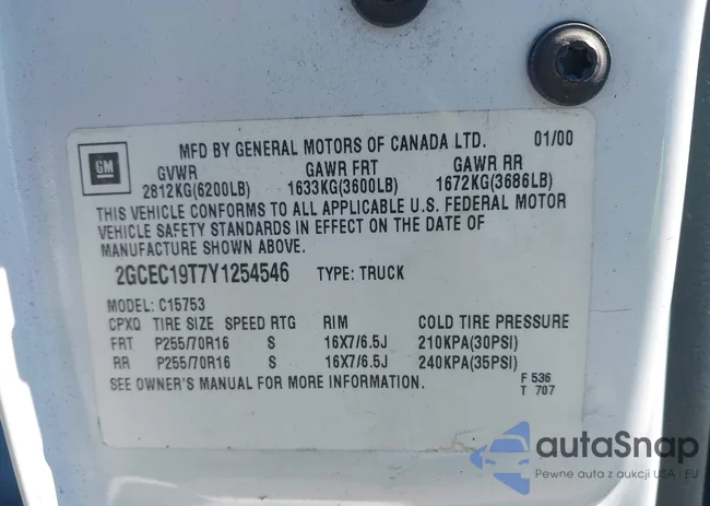 2GCEC19T7Y1254546: 42688383