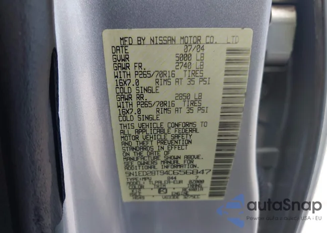 5N1ED28T94C656847: 42688402