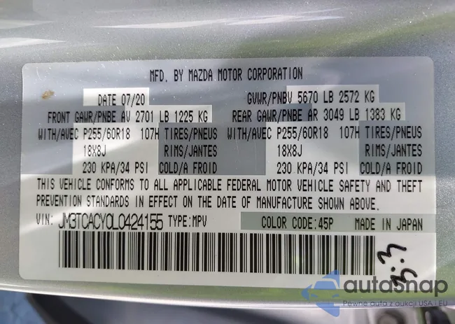 JM3TCACY0L0424155: 42688501