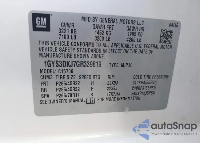 1GYS3DKJ7GR339818: 42688656