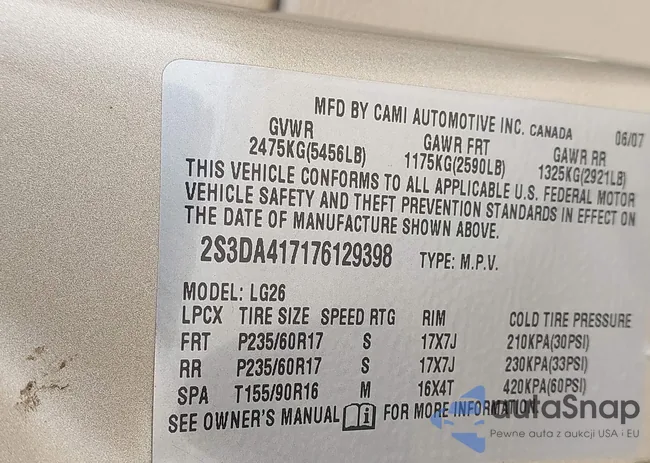 2S3DA417176129398: 42688674