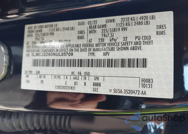 5LMCJ2D93NUL05709: 42688772