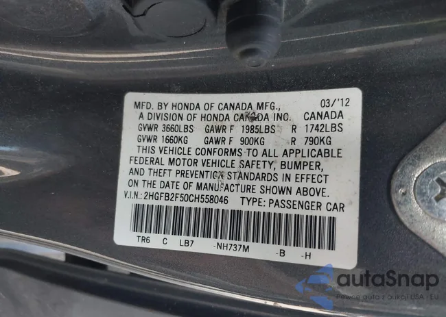 2HGFB2F50CH558046: 42688822