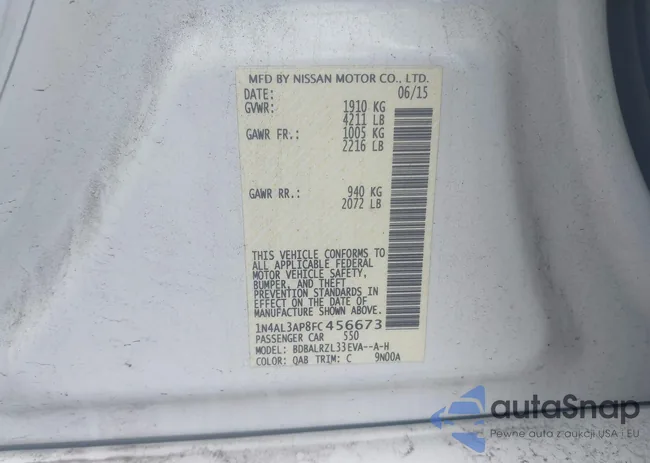 1N4AL3AP8FC456673: 42688833