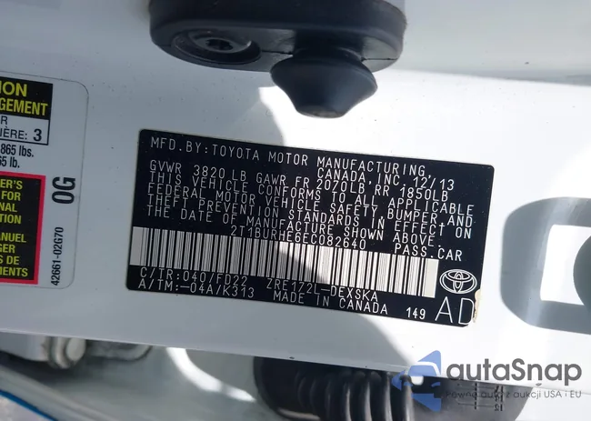 2T1BURHE6EC082640: 42687961