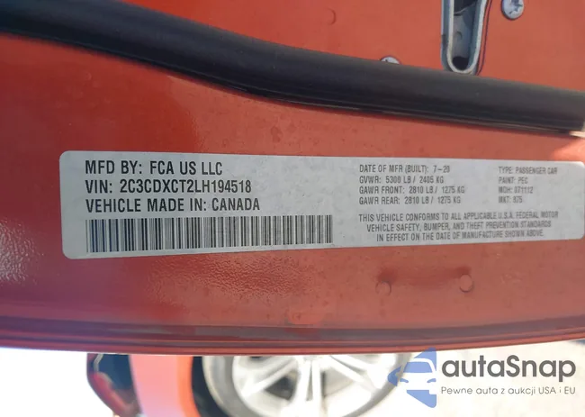 2C3CDXCT2LH194518: 42688035