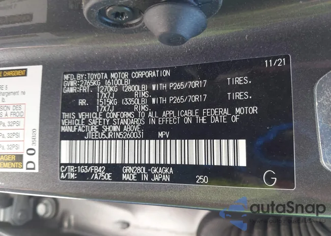 JTEEU5JR1N5260031: 42688053