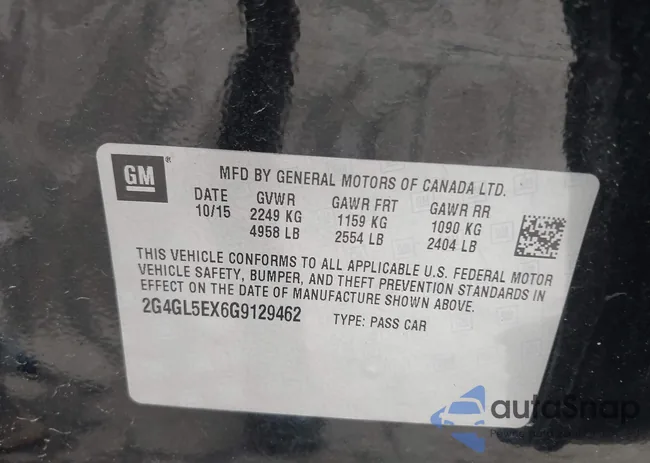 2G4GL5EX6G9129462: 42688150