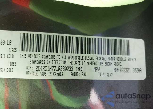 2C4RC1N77JR230233: 42689458