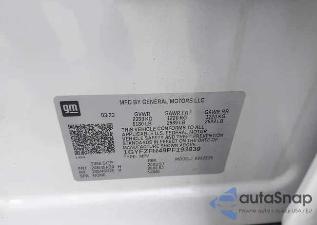 1GYFZFR49PF193839: 42689517