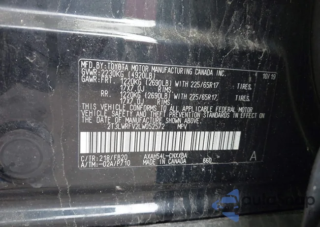 2T3LWRFV2LW052572: 42689691