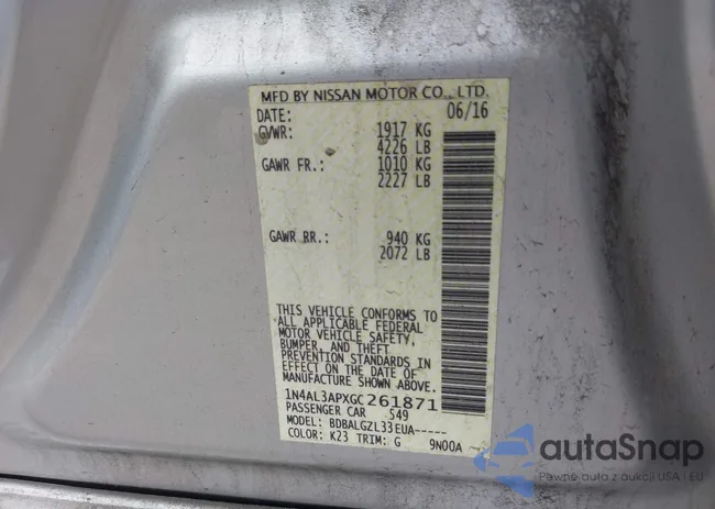 1N4AL3APXGC261871: 42689846