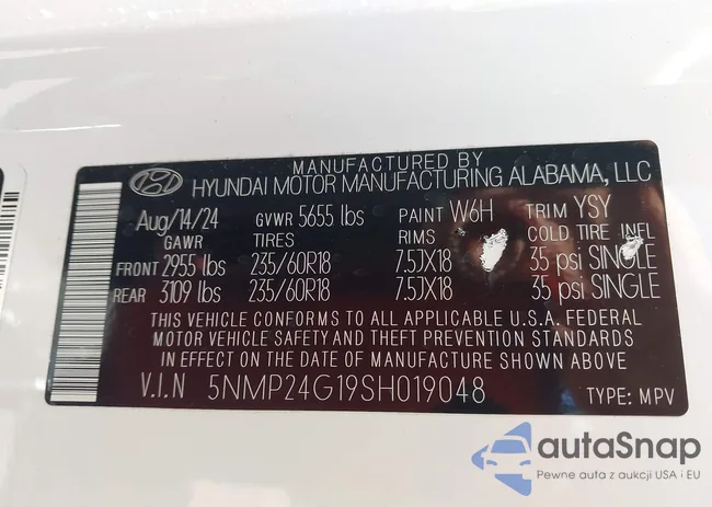 5NMP24G19SH019048: 42689115