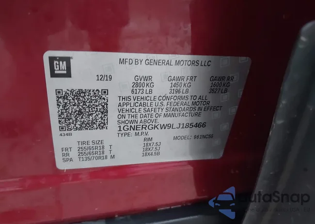 1GNERGKW9LJ185466: 42690290