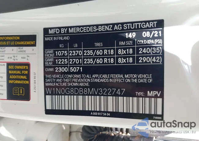 W1N0G8DB8MV322747: 42690323