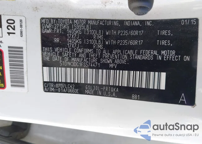 5TDYK3DC1FS574471: 42690354