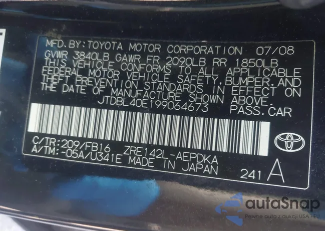 JTDBL40E199064673: 42690429