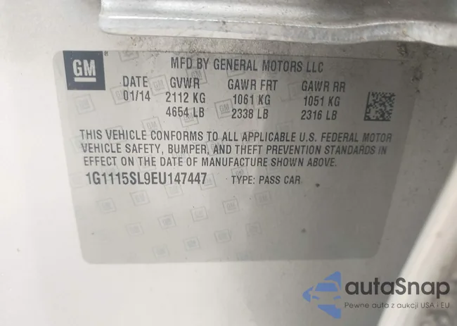 1G1115SL9EU147447: 42690583