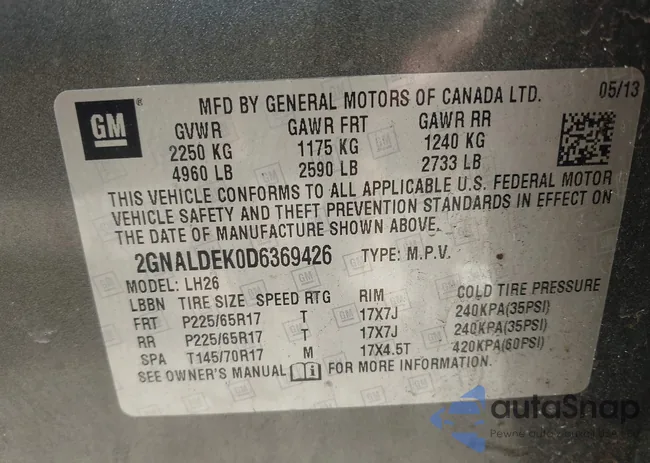 2GNALDEK0D6369426: 42690668