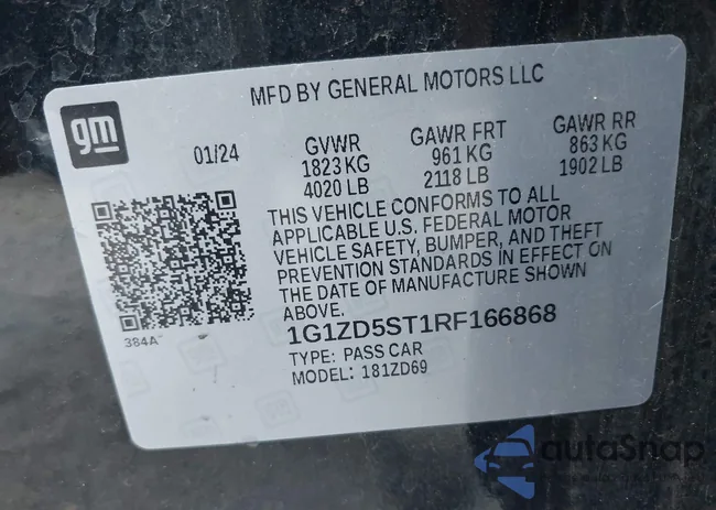 1G1ZD5ST1RF166868: 42691295