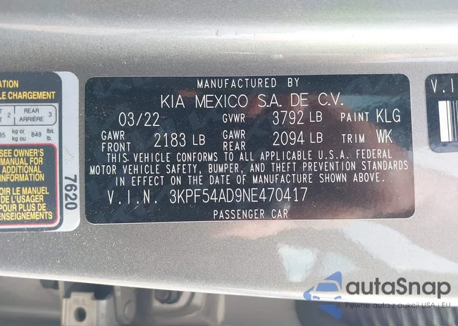 3KPF54AD9NE470417: 42691483