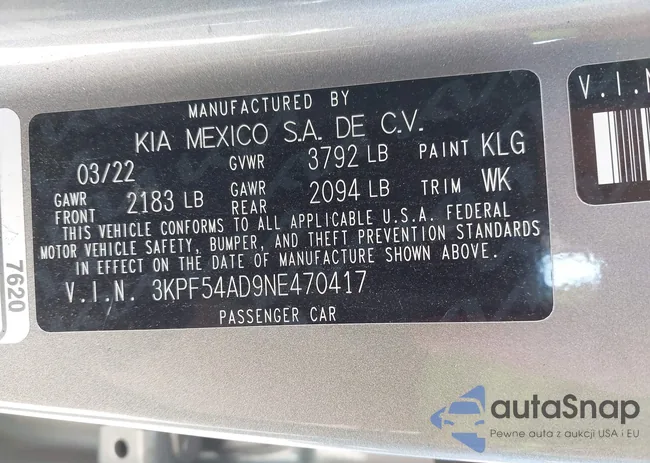 3KPF54AD9NE470417: 42691483