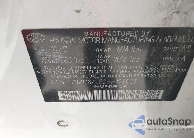 5NPD84LF2HH196023: 42691609