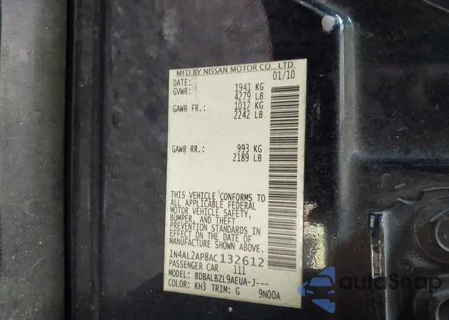 1N4AL2AP8AC132612: 42691778