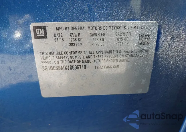 3G1BE6SMXJS596718: 42691037