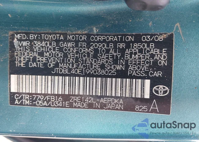 JTDBL40E199038025: 42691063