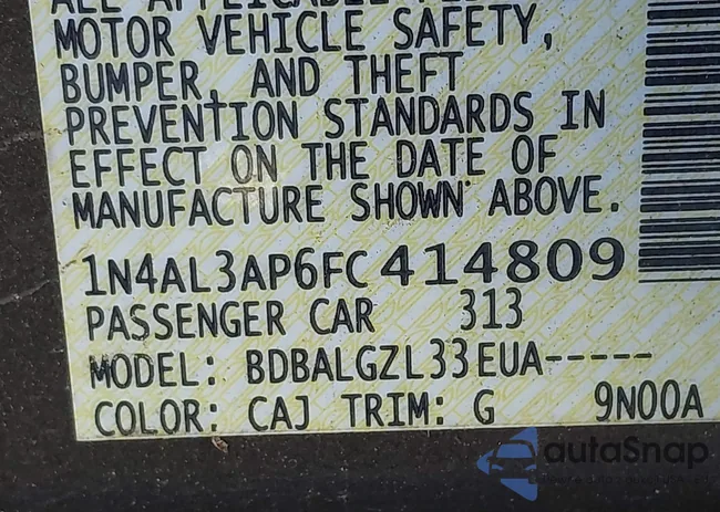 1N4AL3AP6FC414809: 42691069