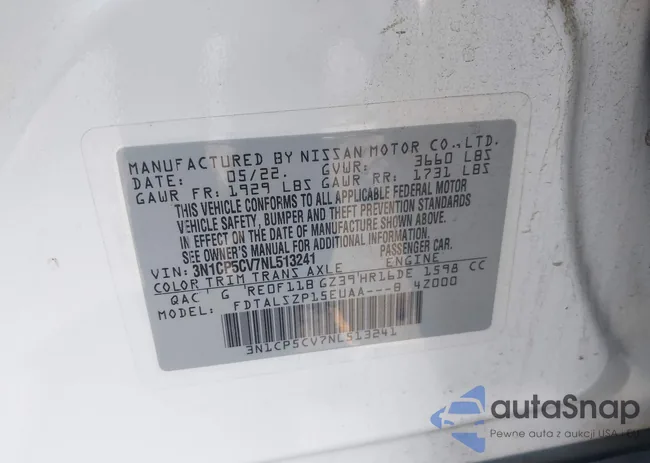 3N1CP5CV7NL513241: 42691161