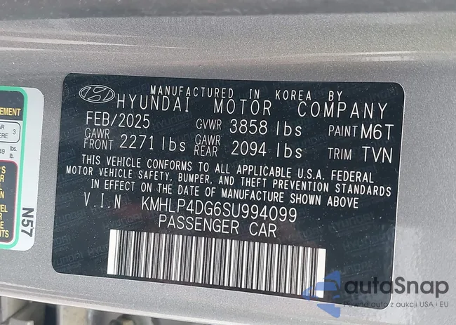 KMHLP4DG6SU994099: 42691173