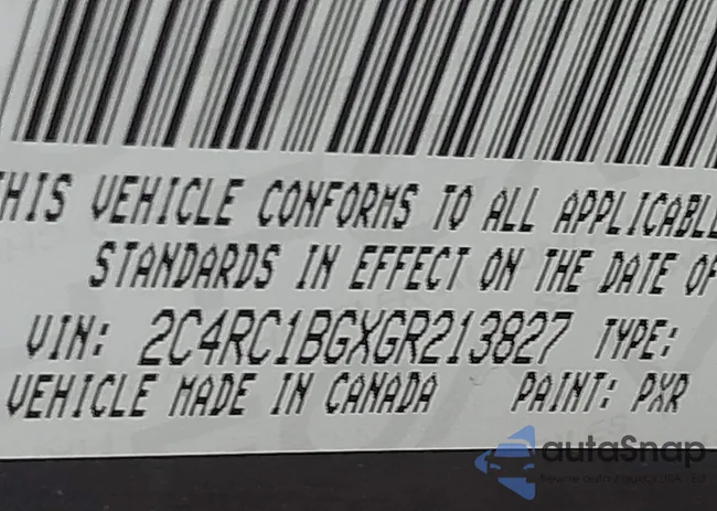 2C4RC1BGXGR213827: 42691193