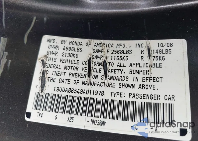 19UUA86549A011978: 42692403