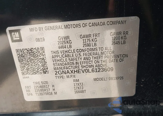 2GNAXHEV0L6123609: 42692441