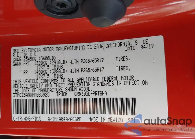 3TMCZ5ANXHM083925: 42692496